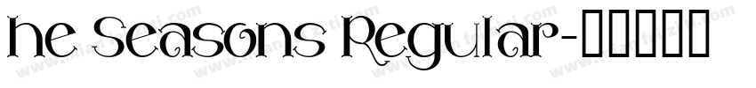he Seasons Regular字体转换
